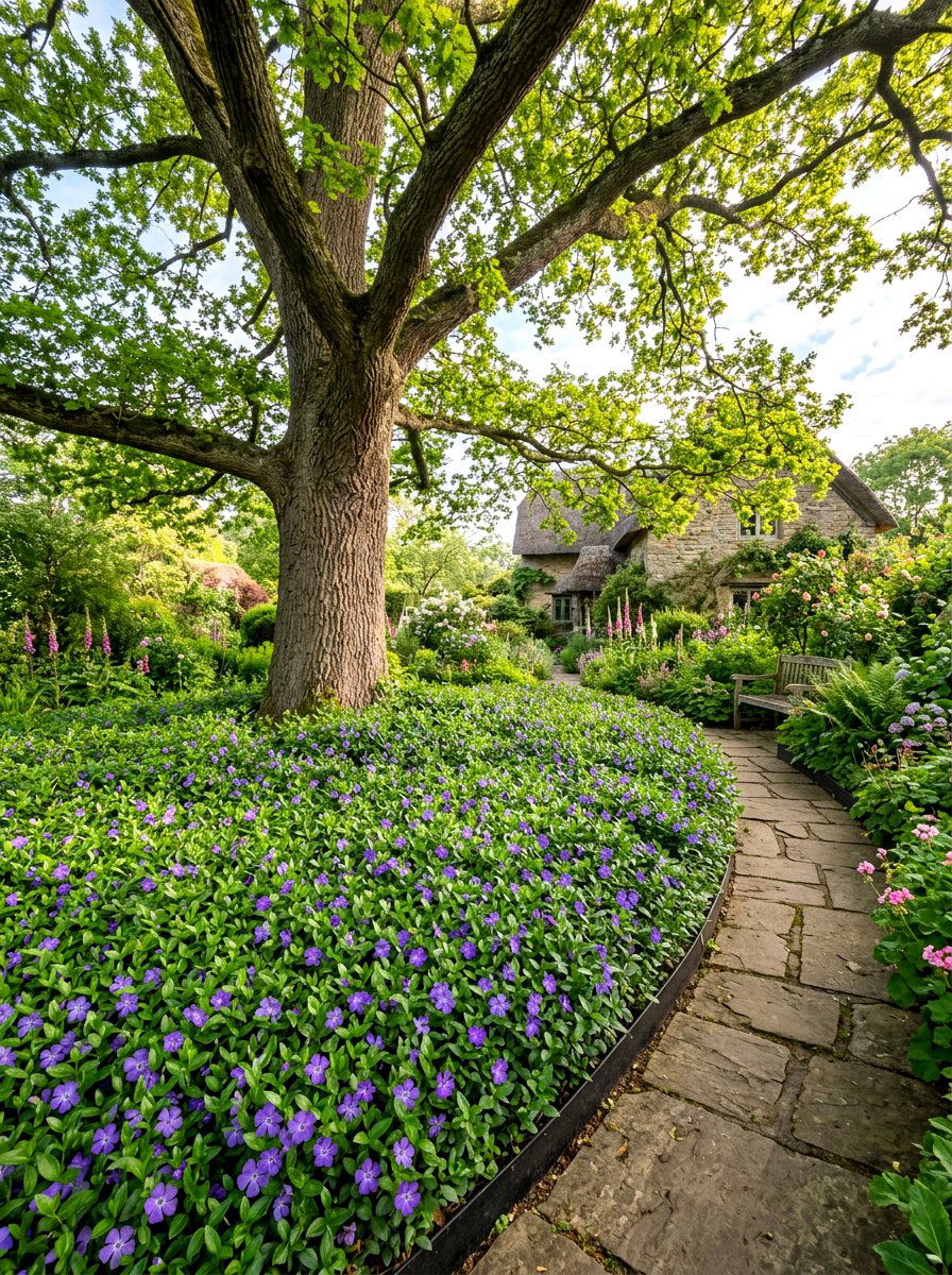 Low maintenance ground cover oasis - 30 flower bed around tree ideas