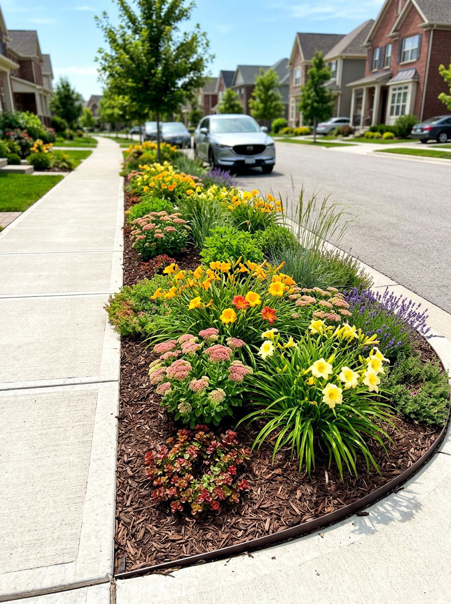 Low maintenance hellstrip - 30 hellstrip garden ideas