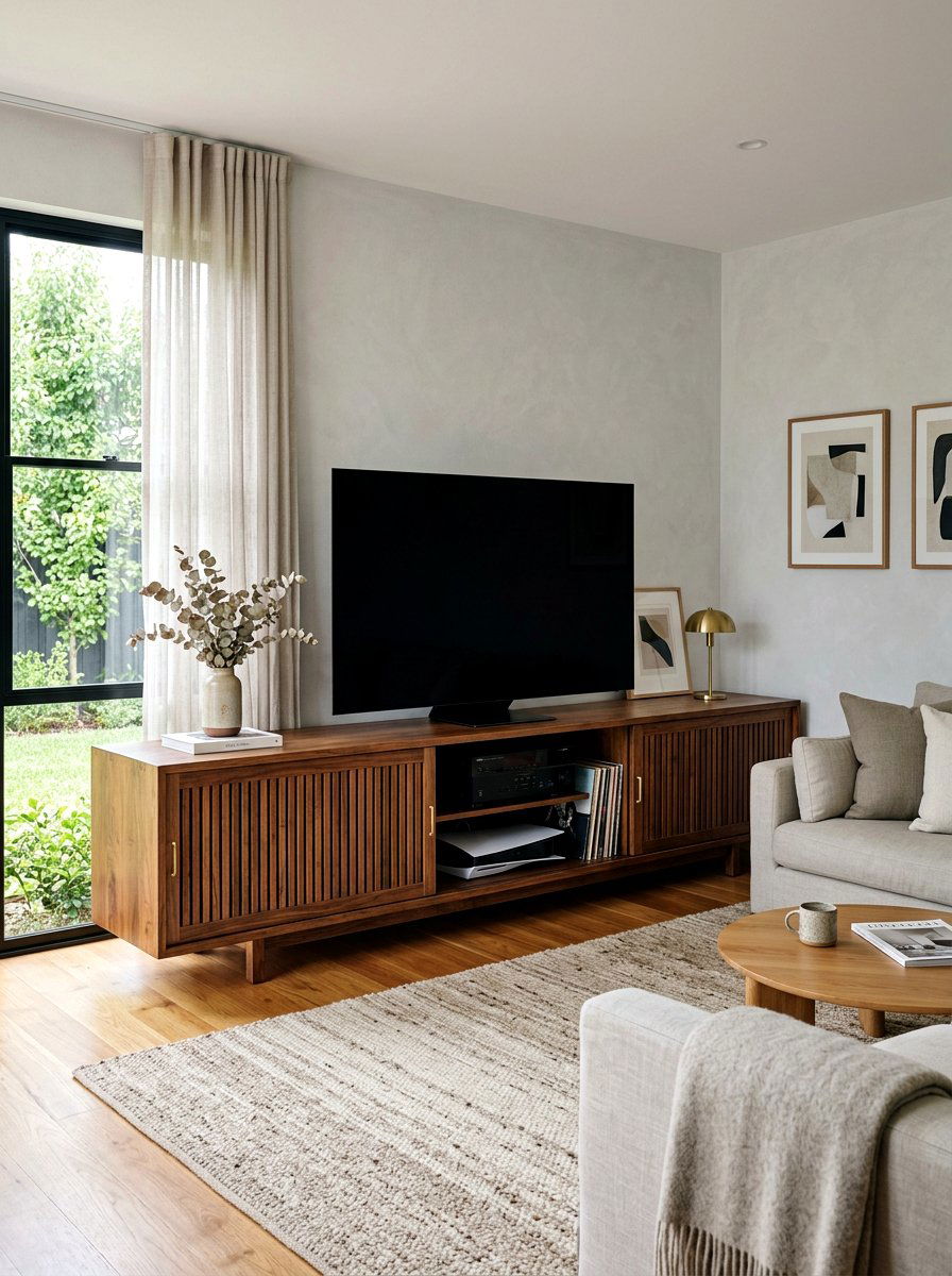 Low profile antique media console - 30 antique sideboard ideas