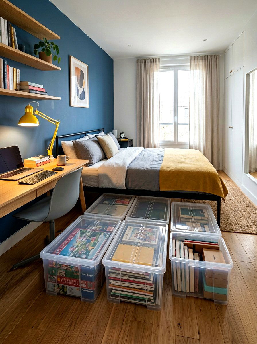 Low profile container - 30 under bed toy storage ideas