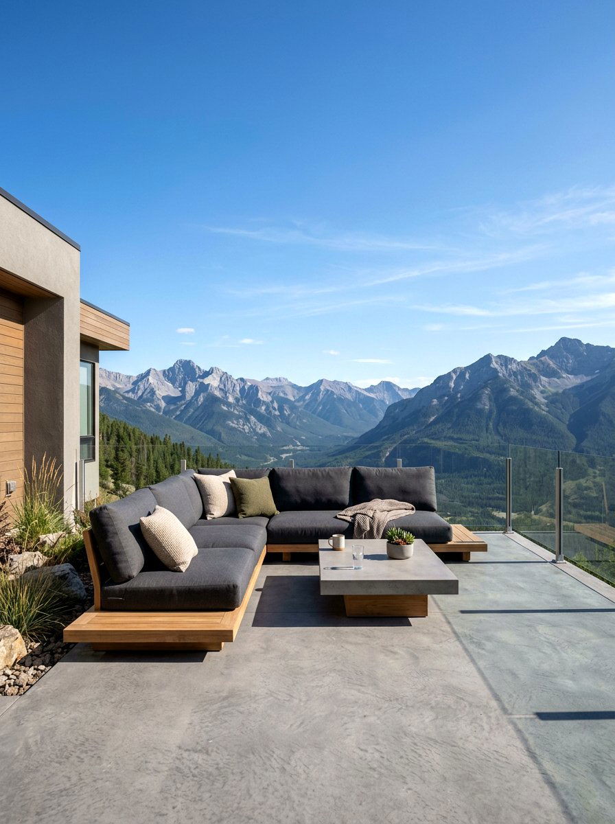 Low profile patio seating - 30 modern patio sectional ideas