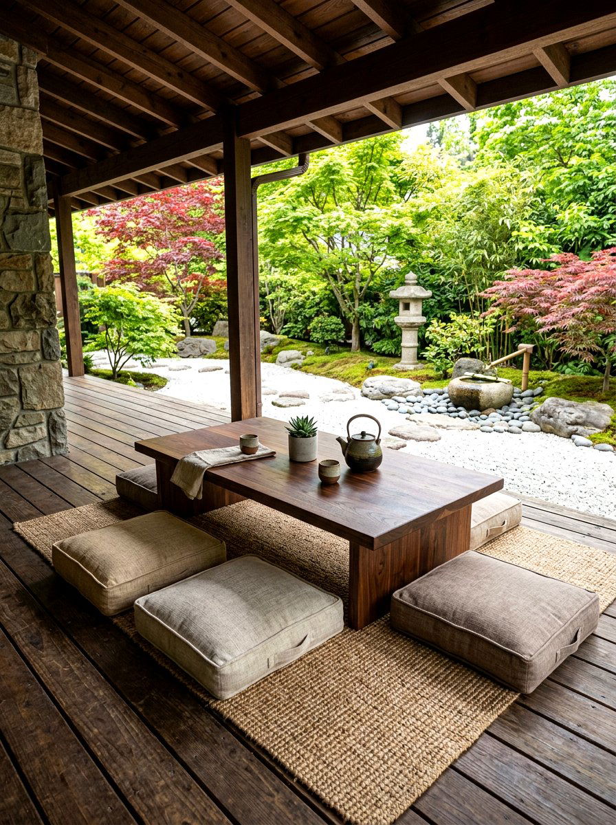 Low profile porch table - 30 porch coffee table ideas