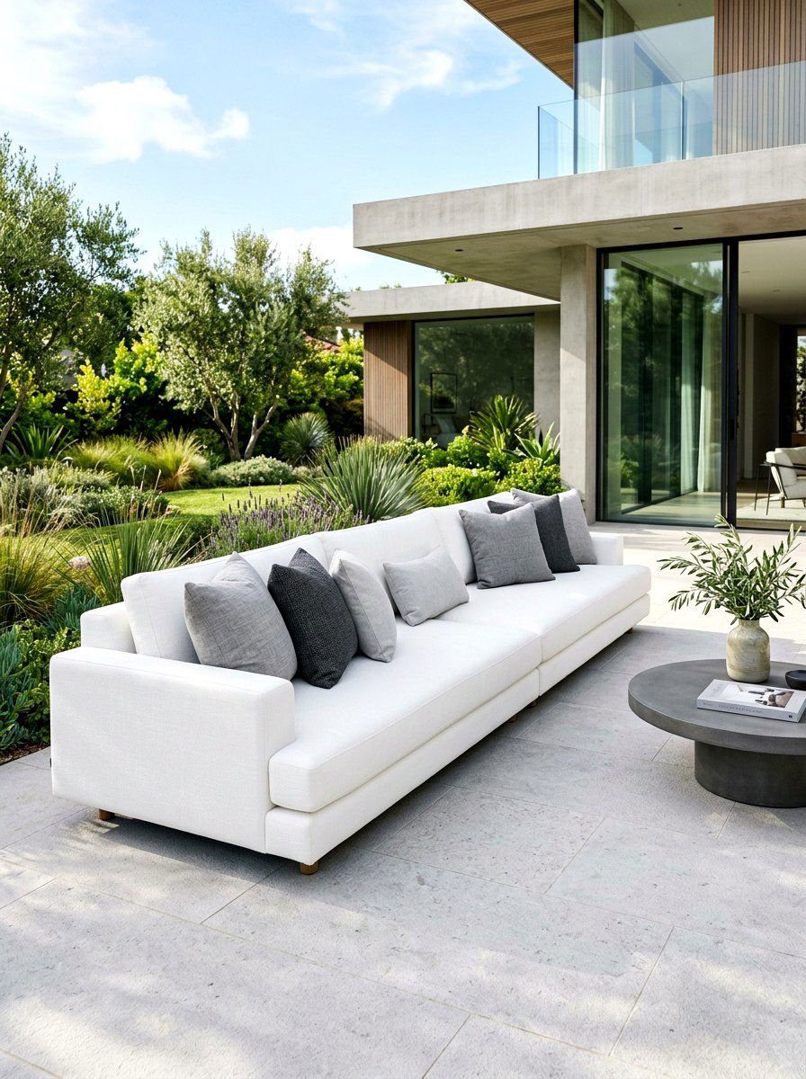 Low profile sofa - 30 front porch seating ideas