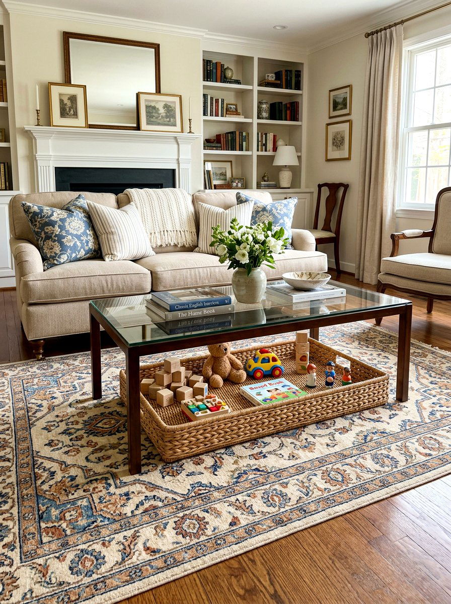 Low profile wicker toy tray - 30 pet toy basket ideas