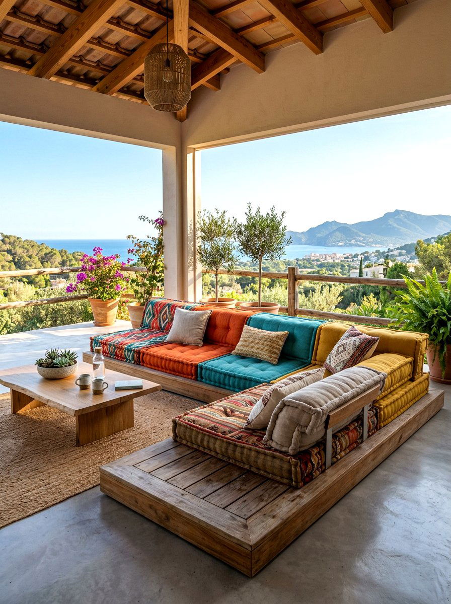 Low seating lounge - 30 veranda furniture ideas