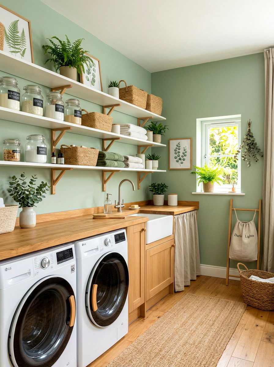 Low voc paint laundry room - 30 eco laundry room ideas