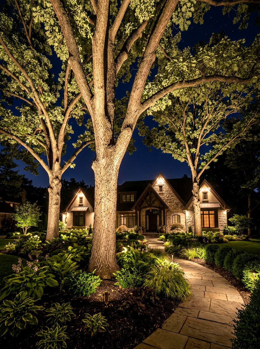 Low voltage uplighting - 30 landscape lighting ideas