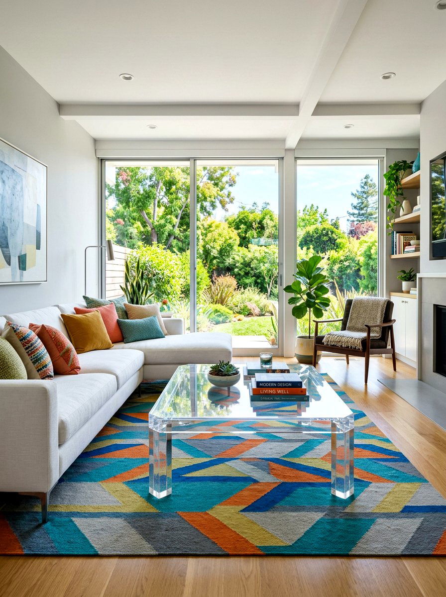Lucite Coffee Table - 30 palm beach decor ideas