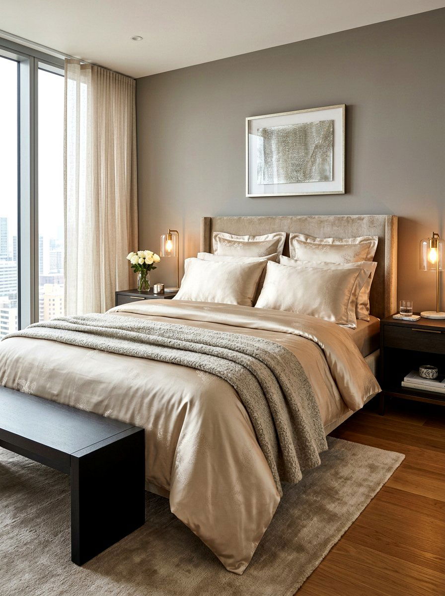 Luxe Silk Sheets - 30 layered bed styling ideas