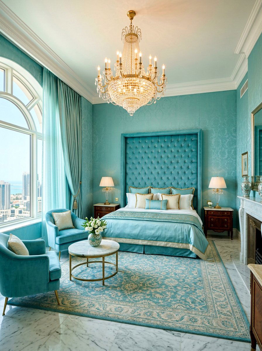 Luxury Aqua Bedroom - 30 aqua bedroom ideas