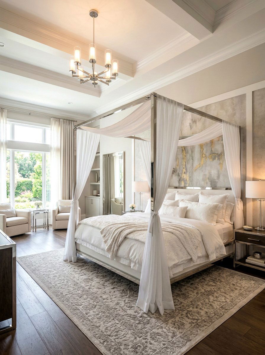 Luxury Bedroom Chrome Bed Frame - 30 chrome accent furniture ideas