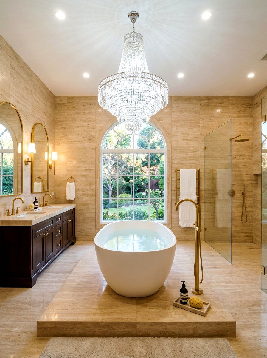 Luxury Beige Bathroom - 30 beige bathroom ideas