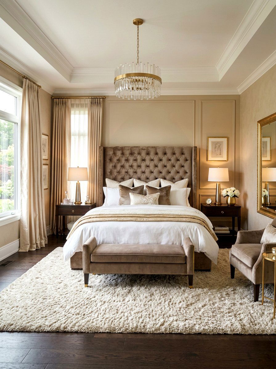 Luxury Beige Master Bedroom - 30 tonal beige bedroom ideas
