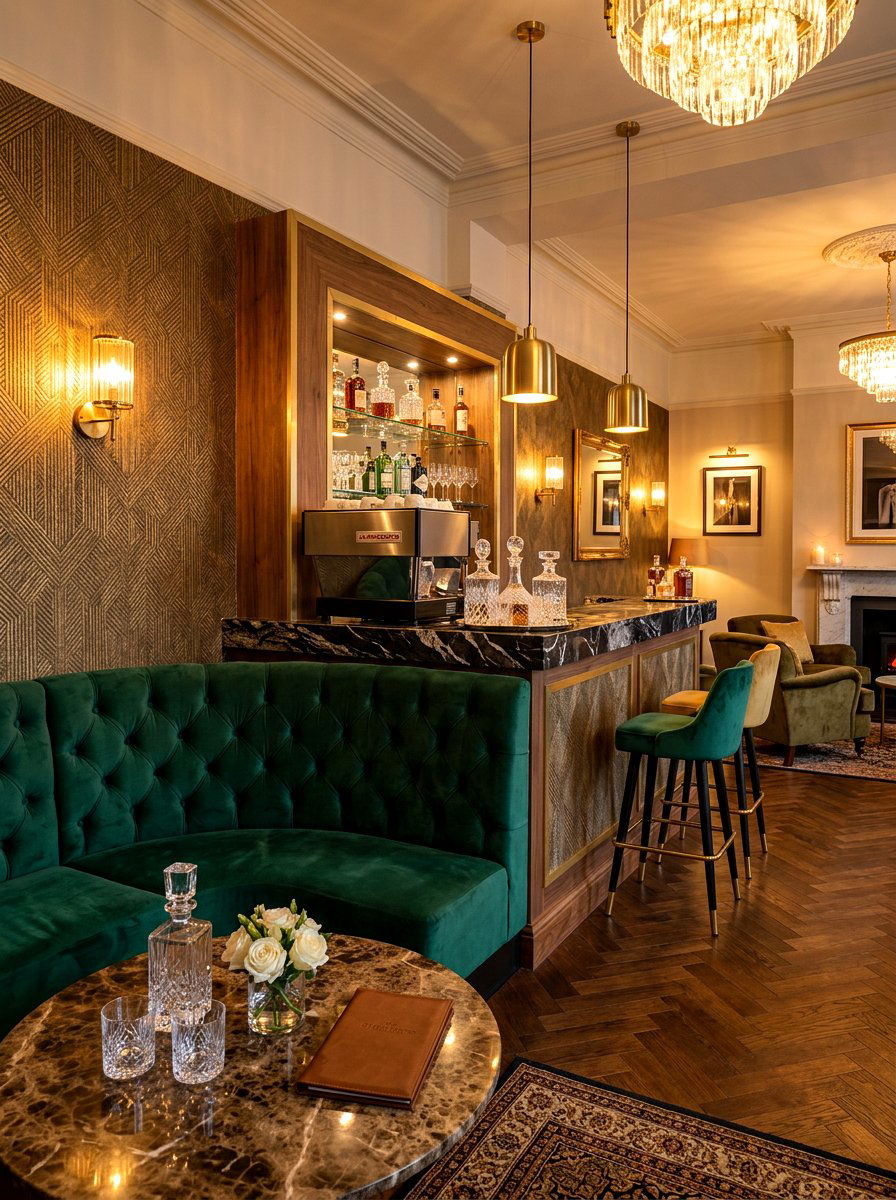 Luxury Boutique Lounge - 30 at home cafe dining ideas