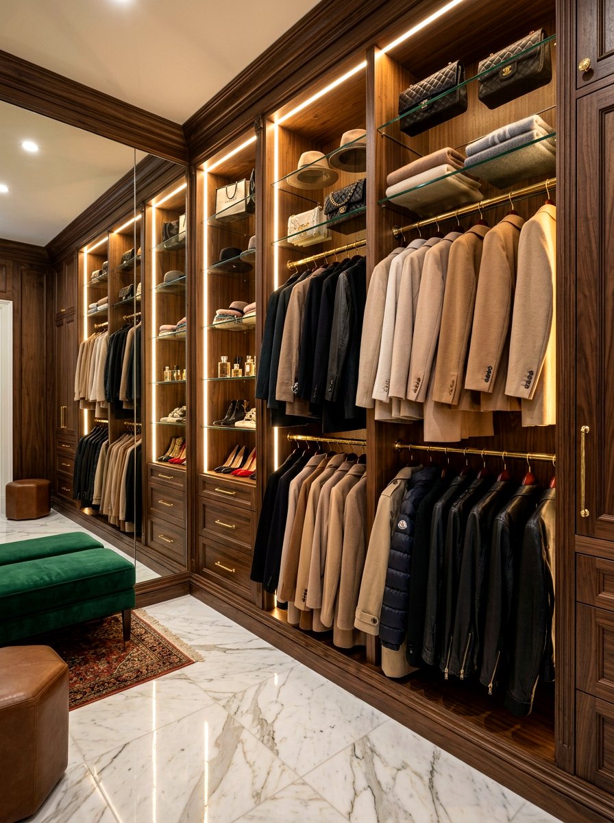 Luxury Boutique Style Coat Closet - 30 coat closet organization ideas