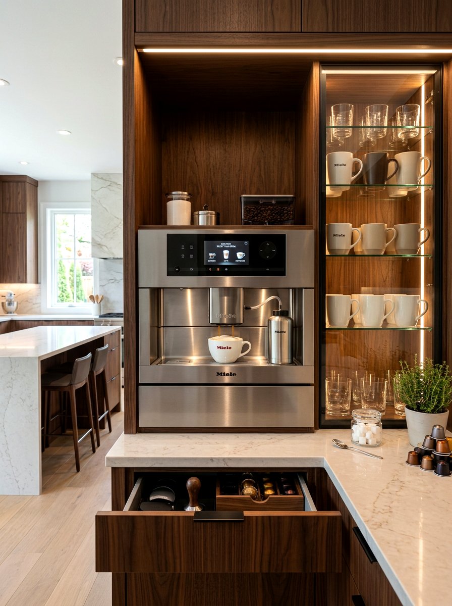 Luxury Built In Coffee Machine - 30 espresso nook kitchen ideas