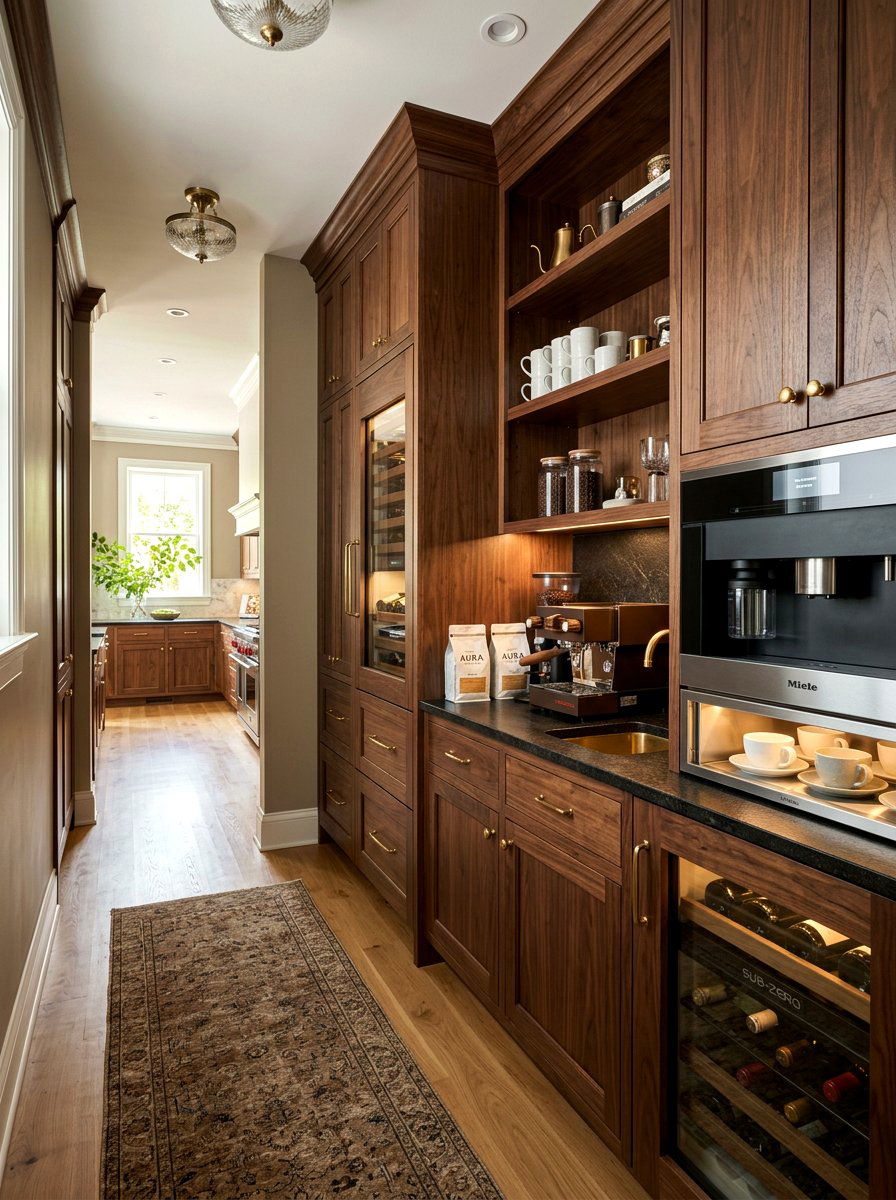 Luxury Butler Pantry - 30 coffee nook pantry ideas