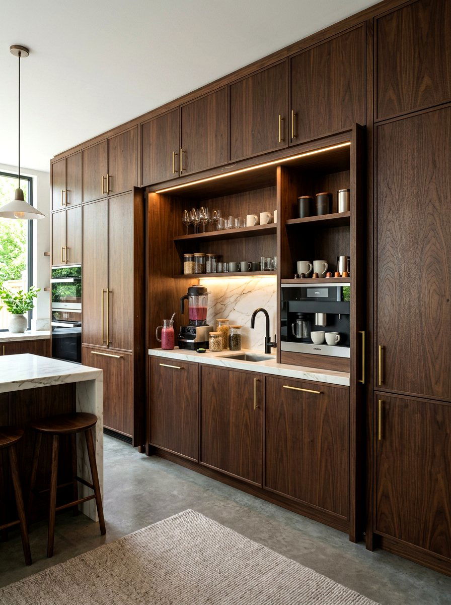 Luxury Cabinetry Integration - 30 smoothie station kitchen ideas