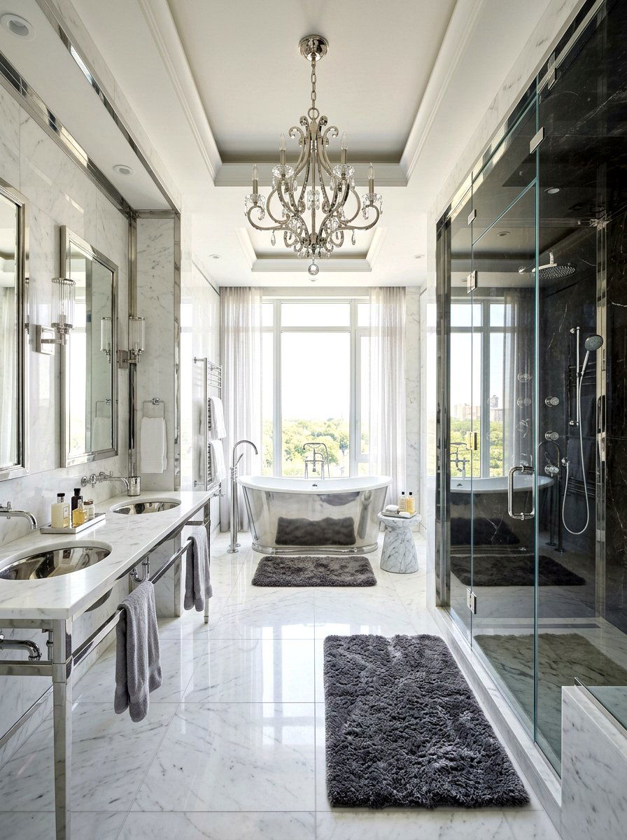 Luxury Chrome Bathroom - 30 chrome bathroom ideas