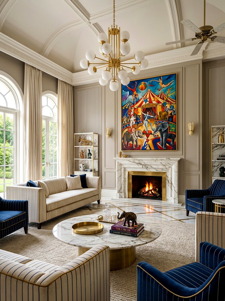 Luxury Circus Living Room - 30 circus inspired living room ideas