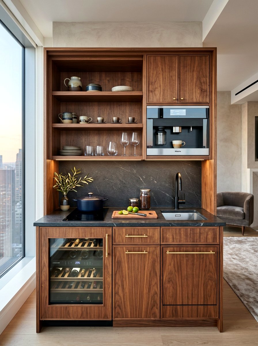 Luxury Compact Kitchenette - 30 kitchenette design ideas
