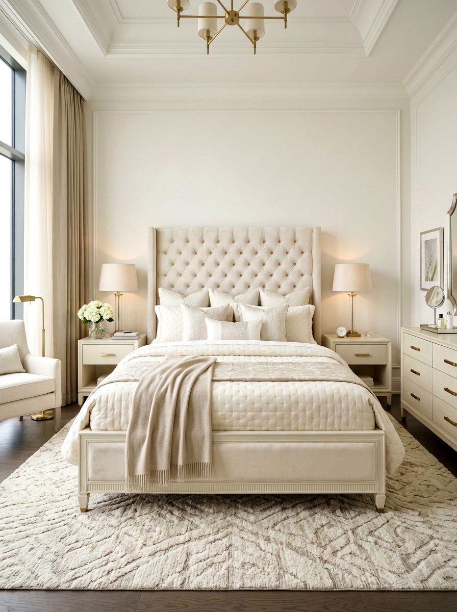Luxury Cream Bedroom Suite - 30 cream and beige bedroom ideas