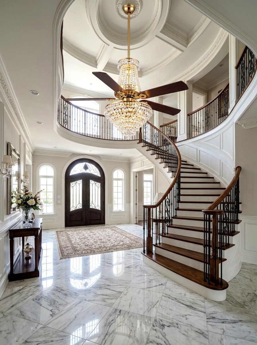 Luxury Crystal Ceiling Fan - 30 ceiling fan ideas