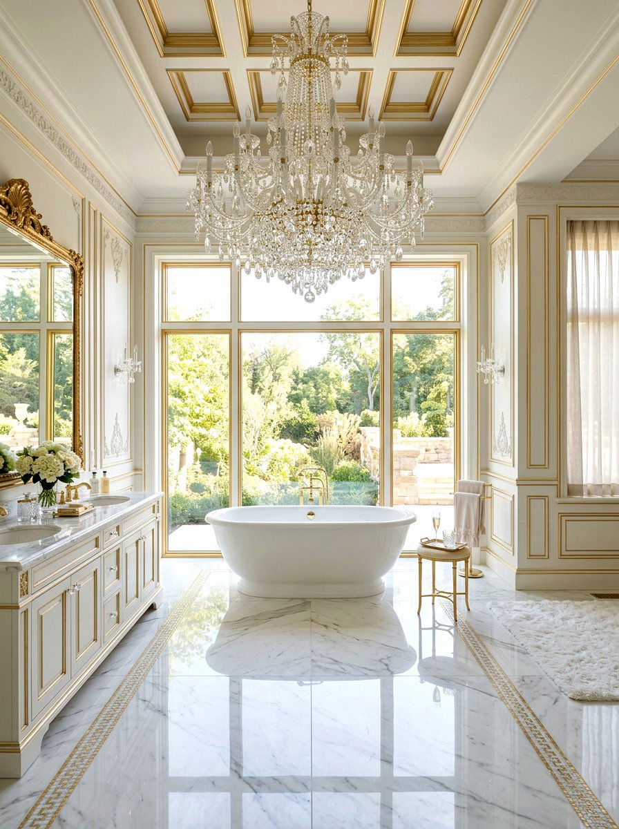 Luxury Crystal Chandelier Bathroom - 30 bathroom lighting ideas