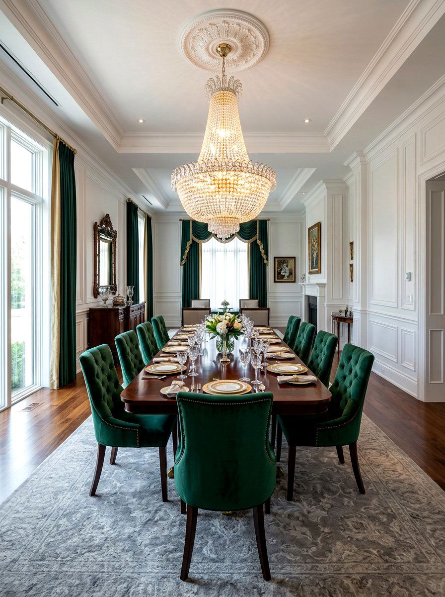 Luxury Crystal Chandelier Dining - 30 elegant dining room ideas