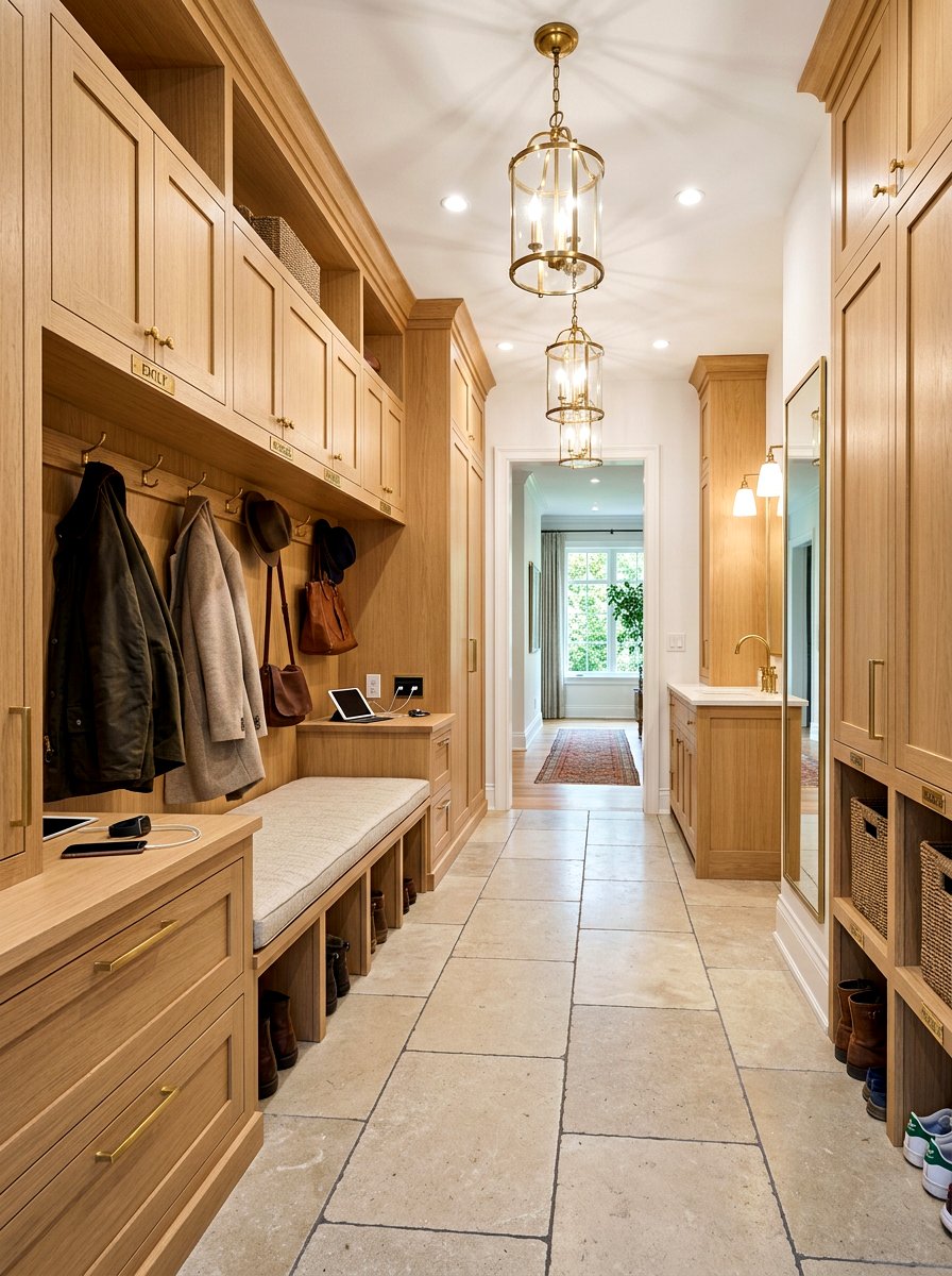 Luxury Custom Mudroom - 30 entry closet mudroom ideas