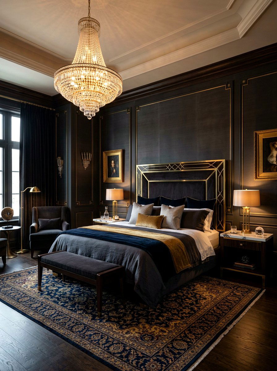 Luxury Dark Master Bedroom - 30 dark bedroom ideas