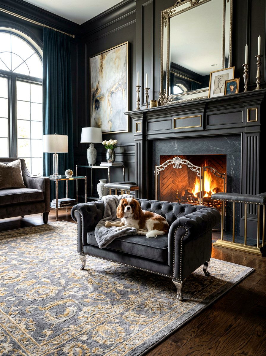 Luxury Dog Sofa - 30 pet corner living room ideas