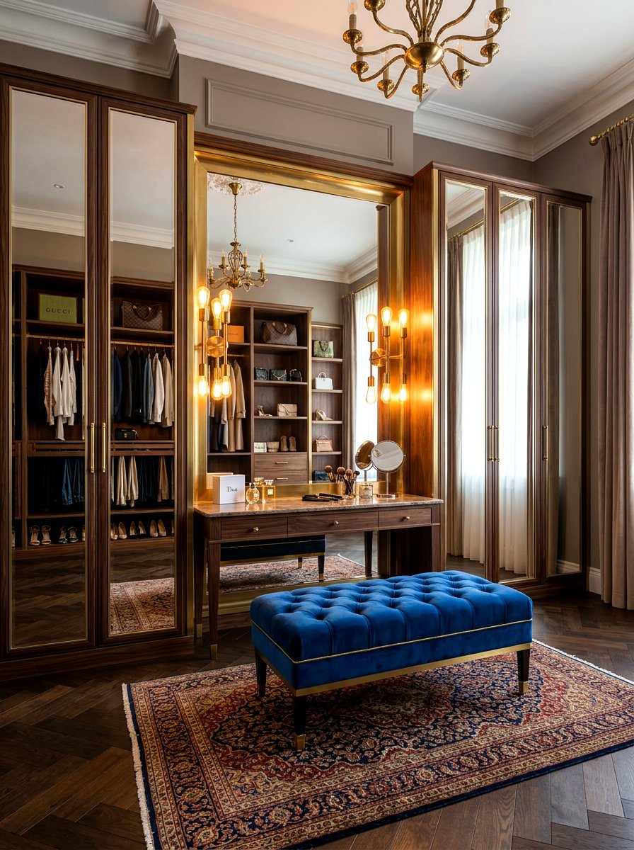 Luxury Dressing Room Mirror - 30 mirrored closet ideas