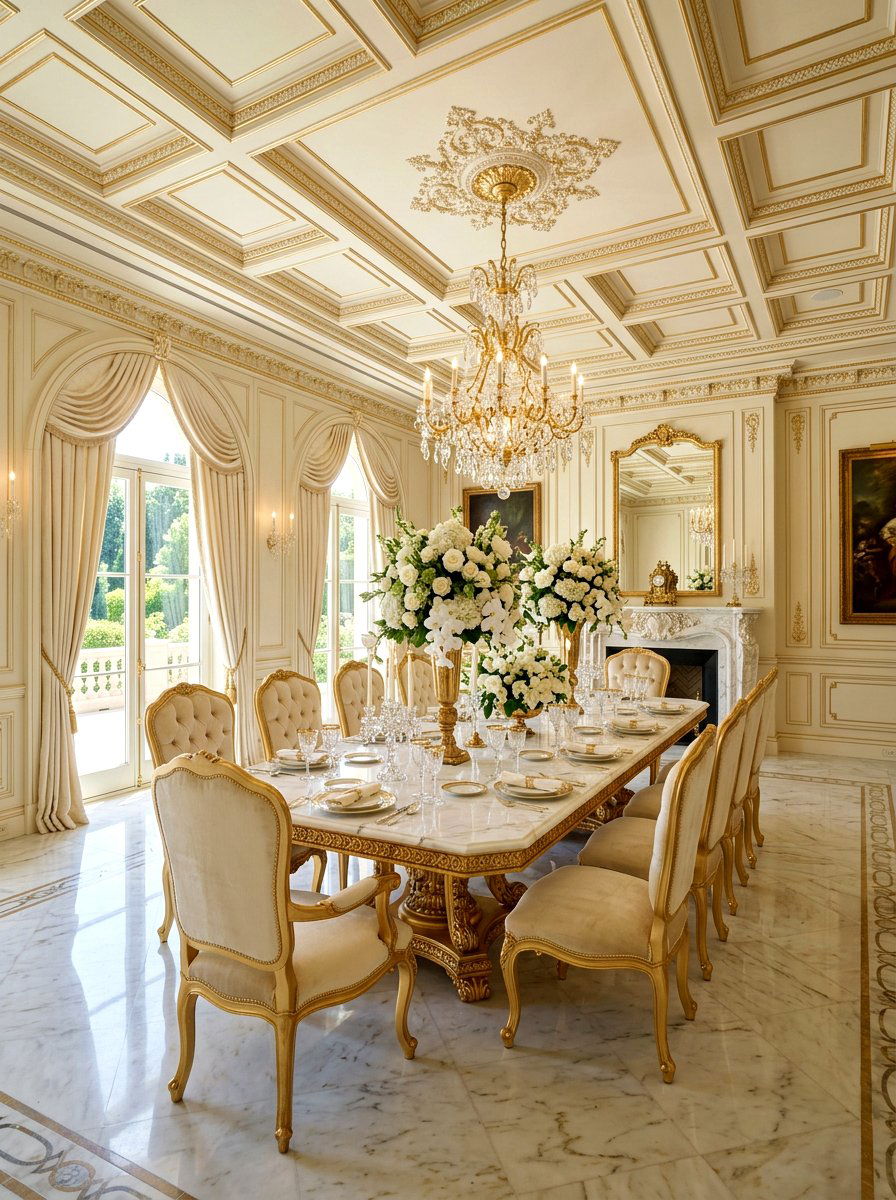 Luxury Elegant Dining Room - 30 dinner party hosting room ideas