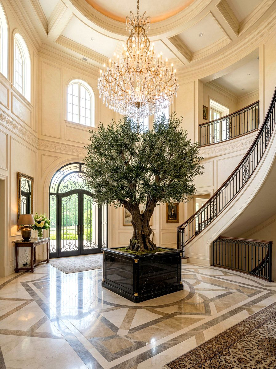 Luxury Entryway Olive Tree - 30 olive tree entry ideas