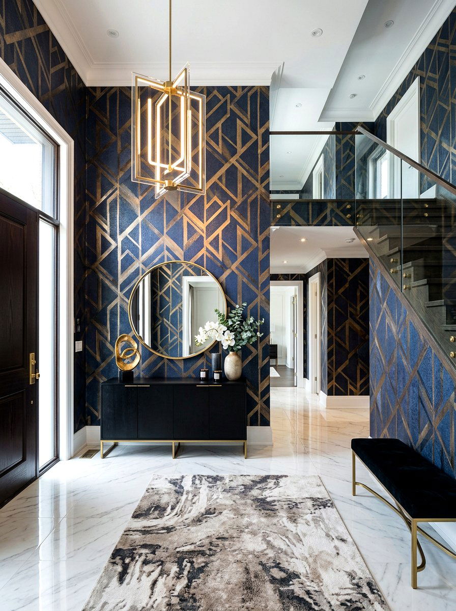 Luxury Entryway Wallpaper - 30 luxury entryway styling ideas