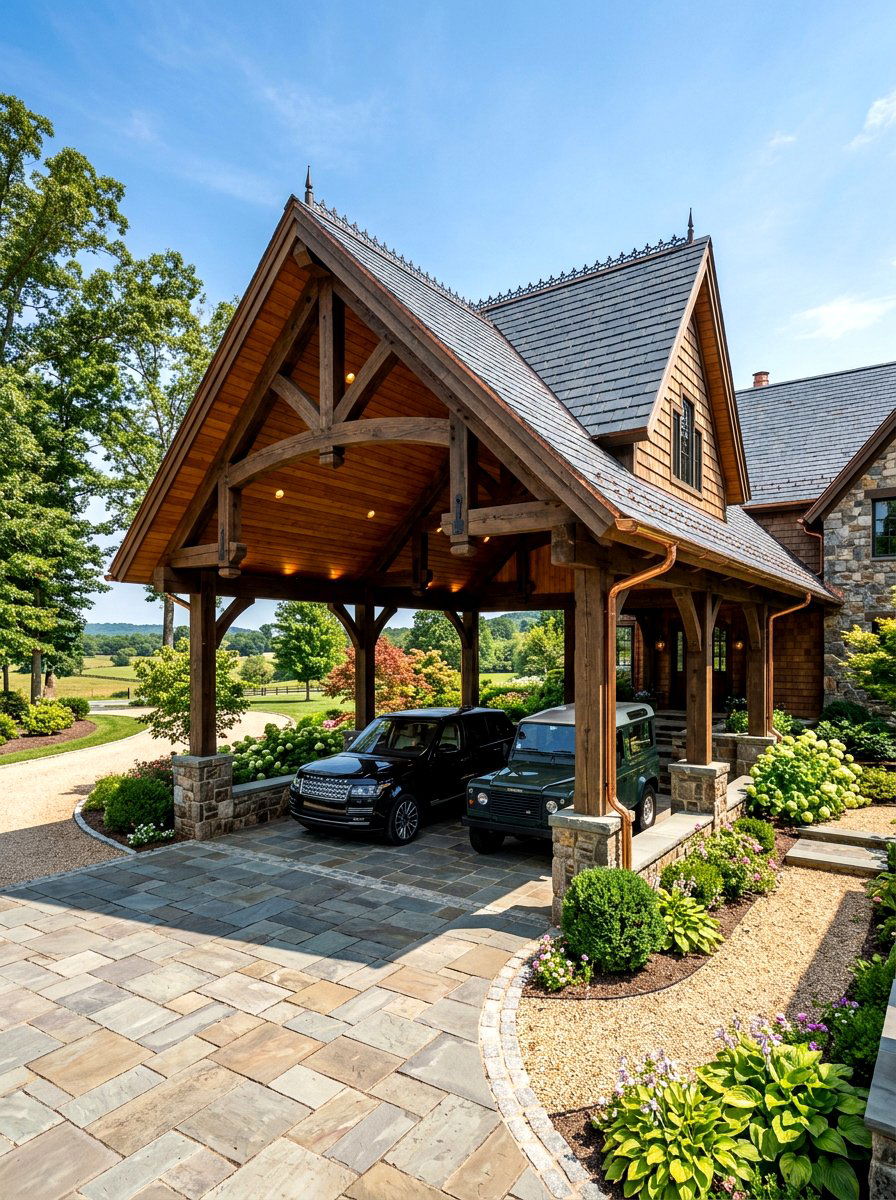 Luxury Farmhouse Carport - 30 farmhouse carport ideas