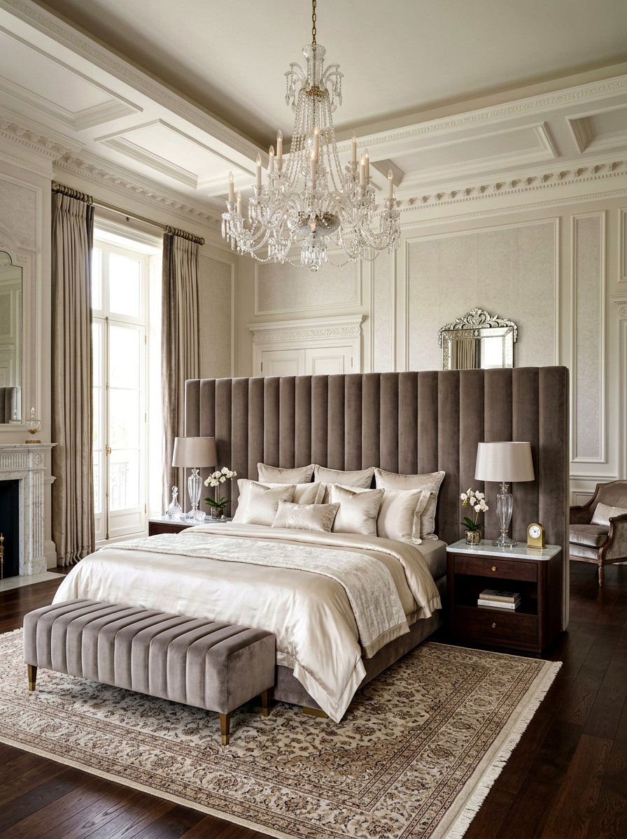 Luxury Fluted Headboard - 30 fluted headboard ideas
