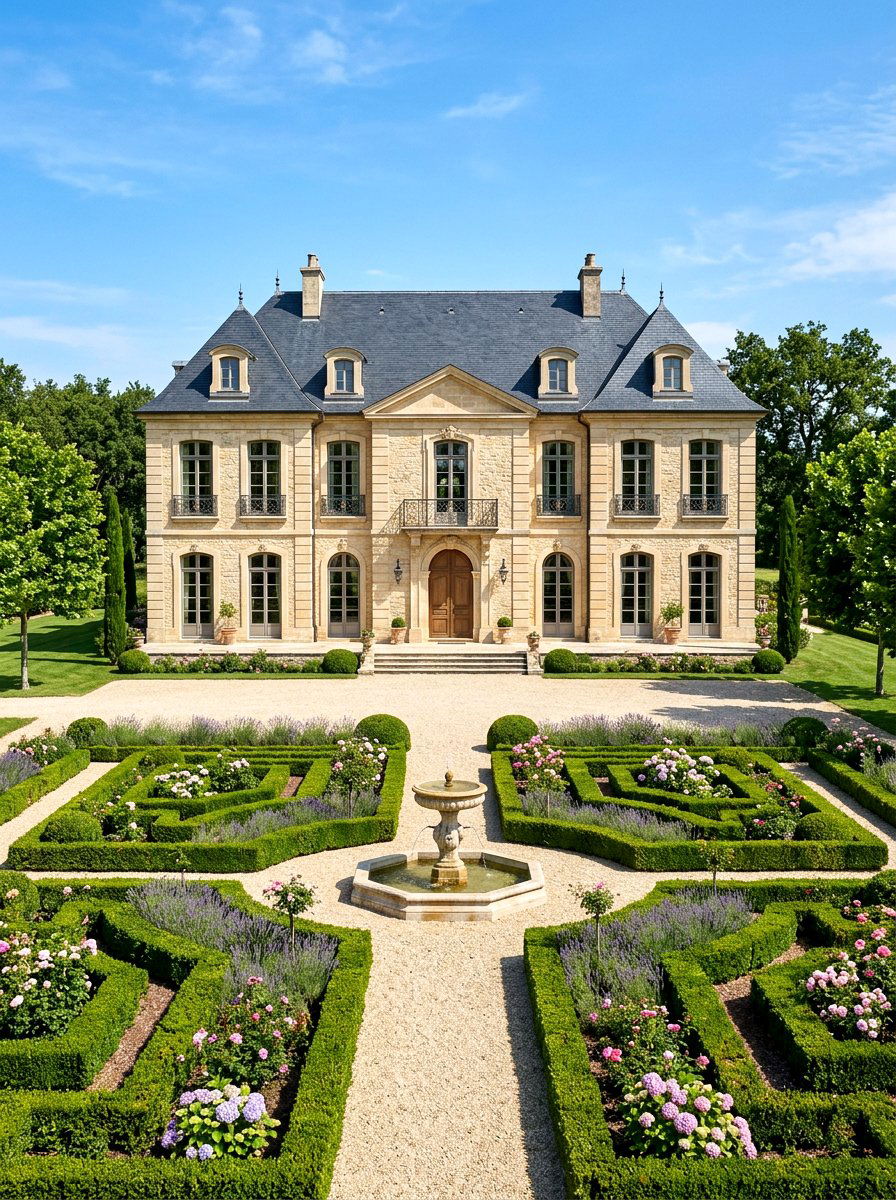 Luxury French Provincial Home - 30 stone house exterior ideas