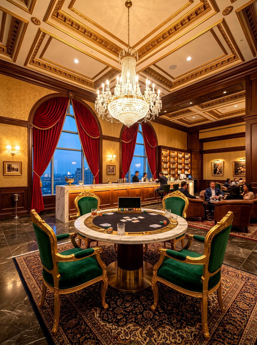 Luxury Game Lounge - 30 poker room ideas