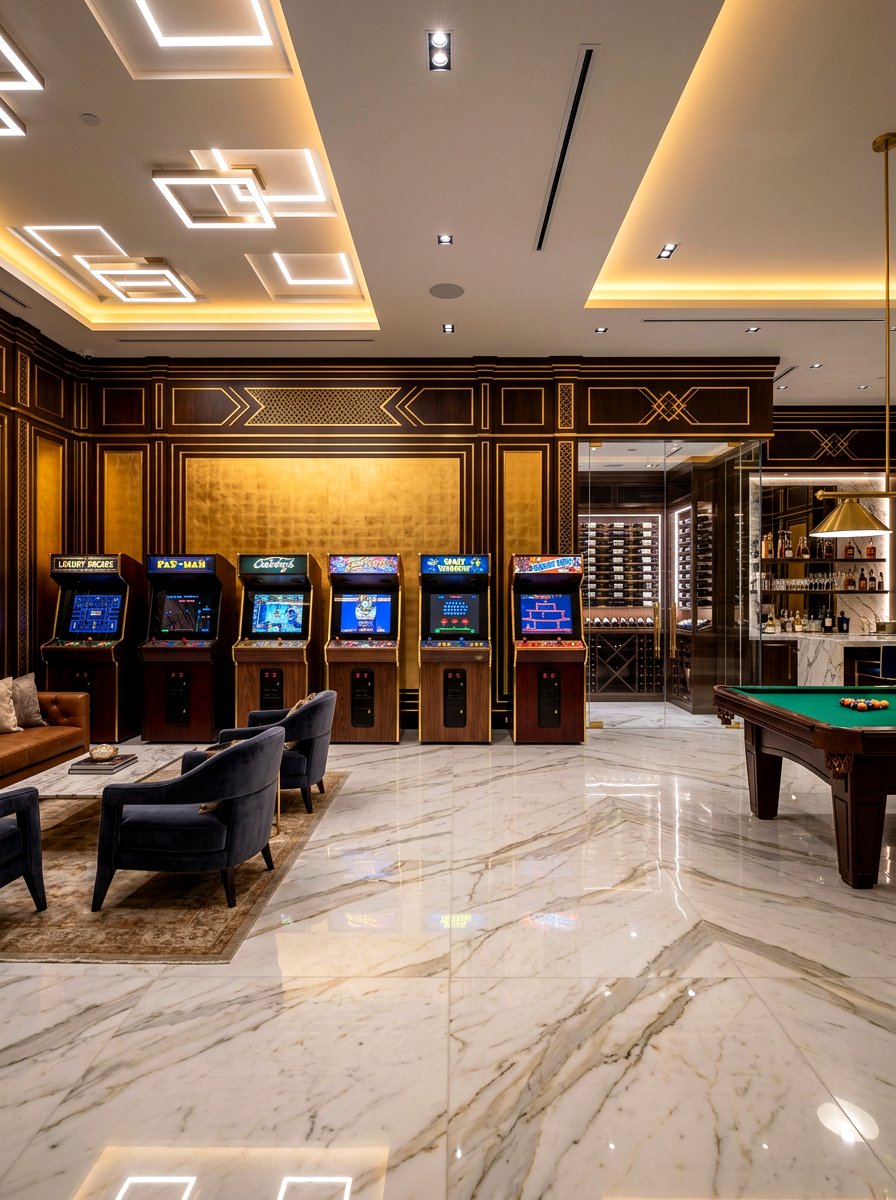 Luxury Game Room - 30 arcade room ideas