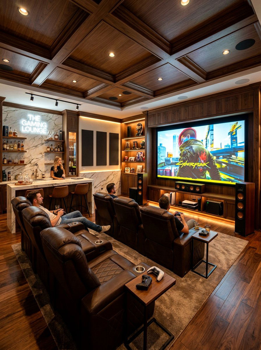 Luxury Gaming Suite - 30 game room ideas