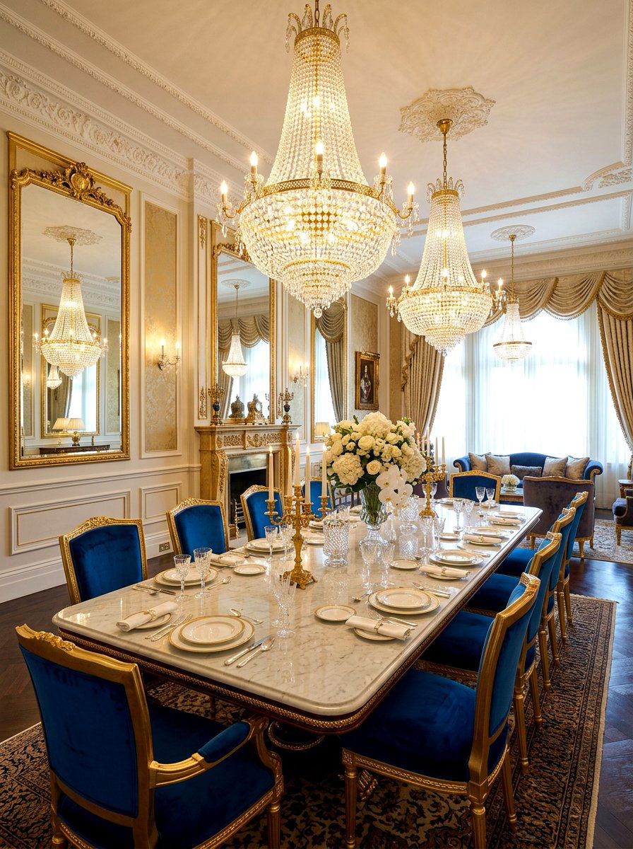 Luxury Glam Dining Room - 30 dining room makeover ideas