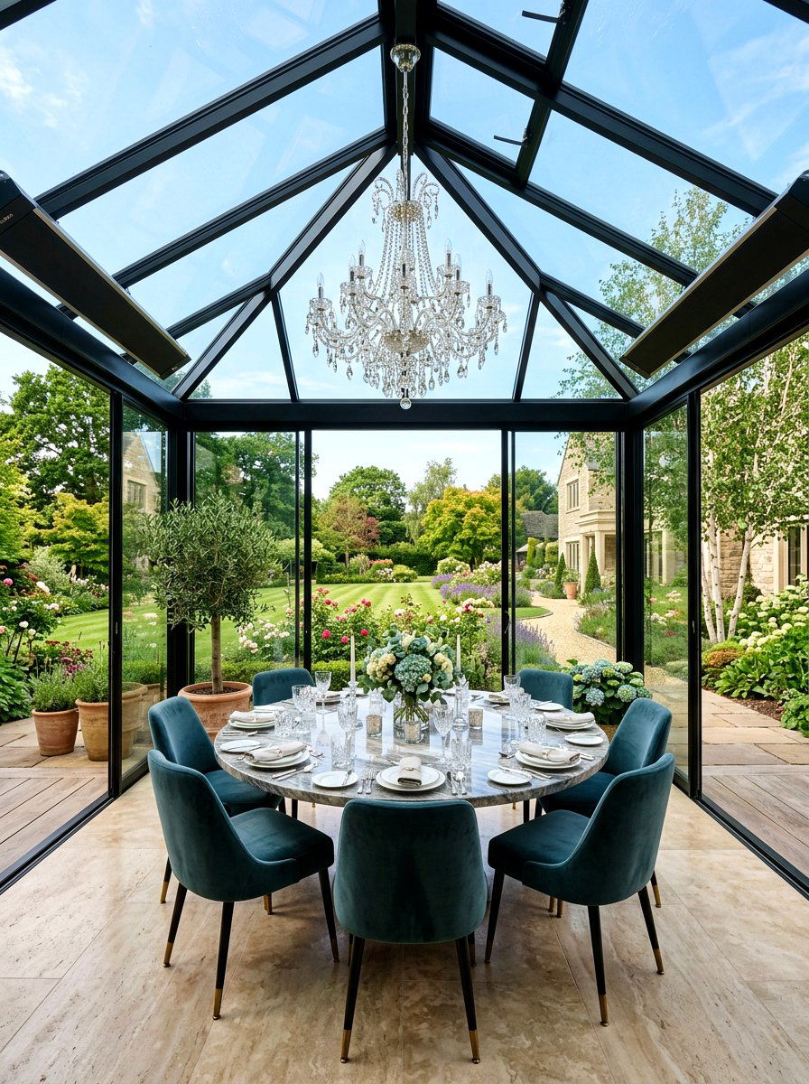 Luxury Glass Gazebo Dining - 30 gazebo dining area ideas