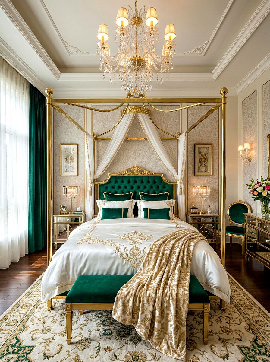 Luxury Gold Metal Canopy Bed - 30 canopy bed ideas