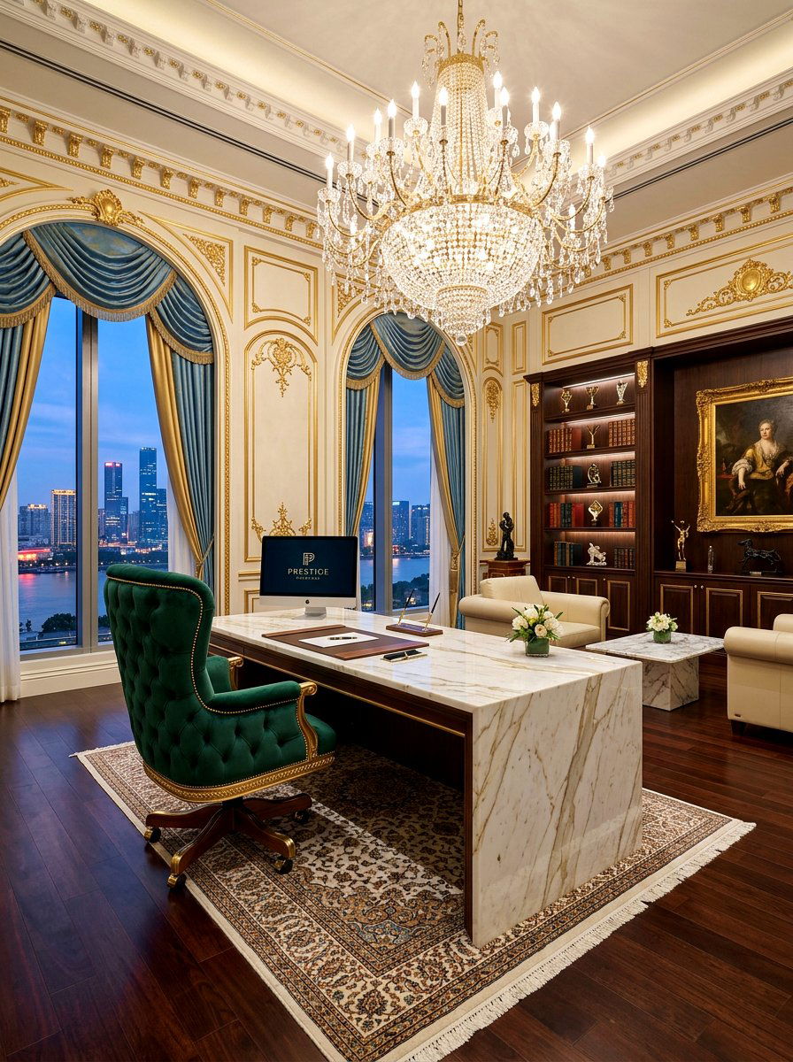 Luxury High End Office - 30 home office decor ideas