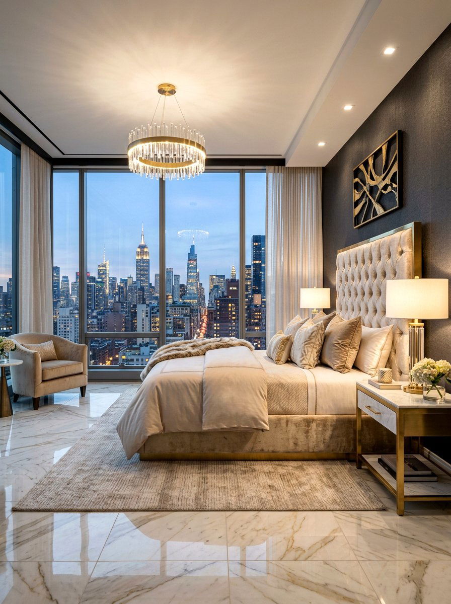 Luxury High Rise Bedroom - 30 apartment bedroom ideas
