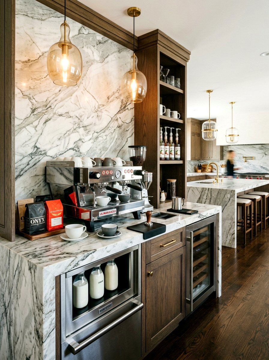 Luxury Home Coffee Bar - 30 kitchen coffee bar ideas