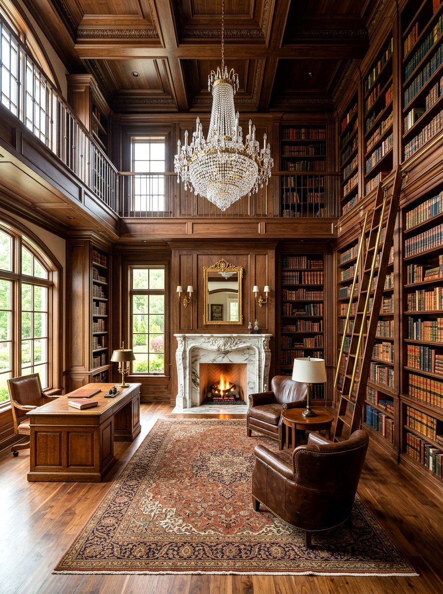 Luxury Home Library - 30 writing room ideas