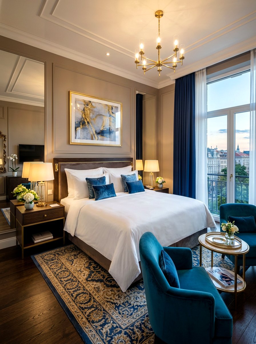 Luxury Hotel Suite - 30 cozy bedroom ideas
